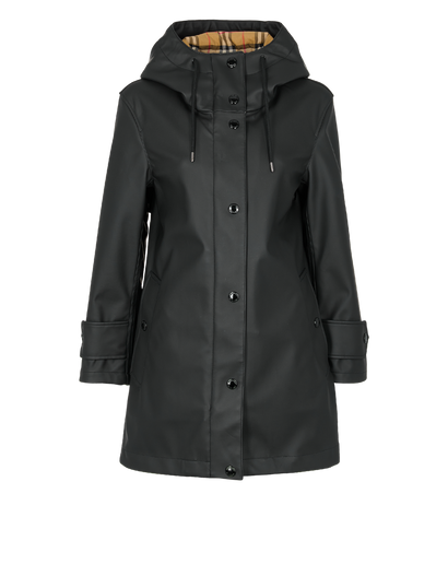 Burberry Logo Hooded Raincoat, front view