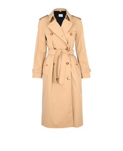 Burberry x Minecraft Embroidered Waterloo Trench Coat, Cotton, Beige, UK6*