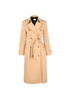 Burberry x Minecraft Embroidered Waterloo Trench Coat, &pound;750, Clothing, Beige, Cotton, Front view