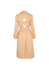 Burberry x Minecraft Embroidered Waterloo Trench Coat, &pound;750, Clothing, Beige, Cotton, Back view
