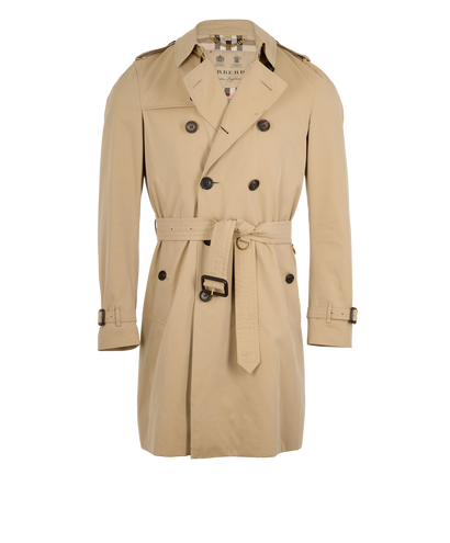 Burberry Long Chelsea Trench Coat, &pound;495, Clothing, Beige, Cotton, Front view