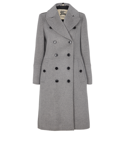 Burberry Double Breasted Coat, front view
