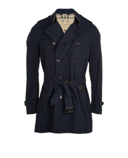 Burberry The Sandringham Trench Coat, Mens, Cotton, Navy, Sz L, 2*