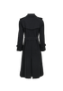 Burberry Trench Coat, &pound;330, Clothing, Navy, Wool, Back view