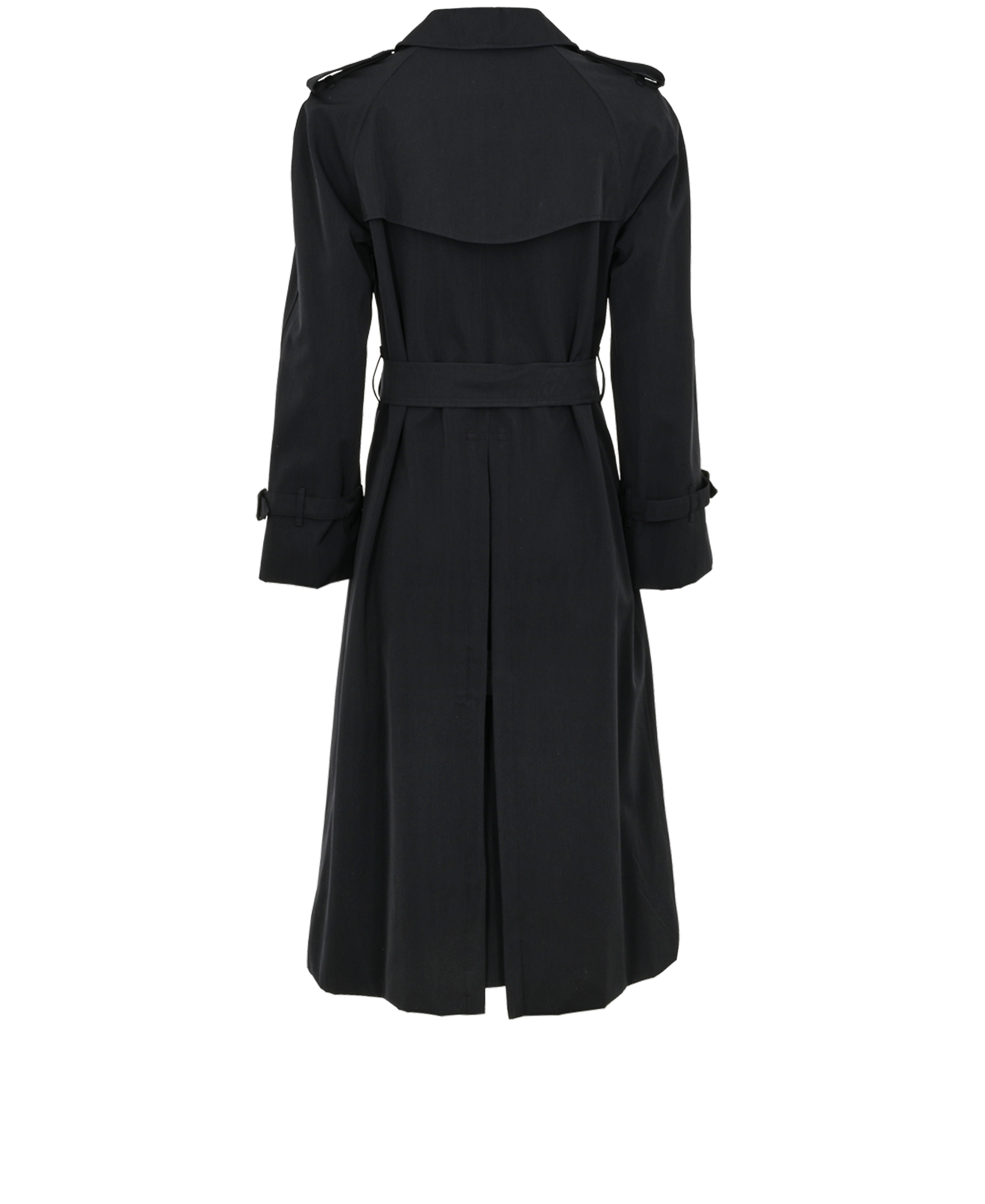 Burberry Trench Coat, &pound;330, Clothing, Navy, Wool, Back view