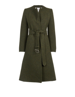 Burberry Belted Coat, Wool, Green, UK 2, 3*