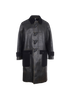Burberry Leather Trench Coat, front view