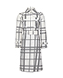 Burberry Plaid Print Trenchcoat, front view