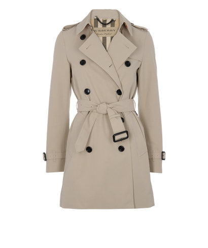 Burberry Trench Coat, &pound;550, Clothing, Beige, Cotton/Polyester Mix, Front view