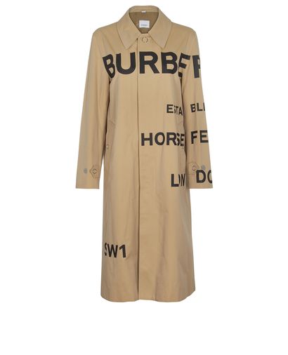 Burberry LOGO Trench Coat, &pound;950, Clothing, Beige, Chiffon, Front view