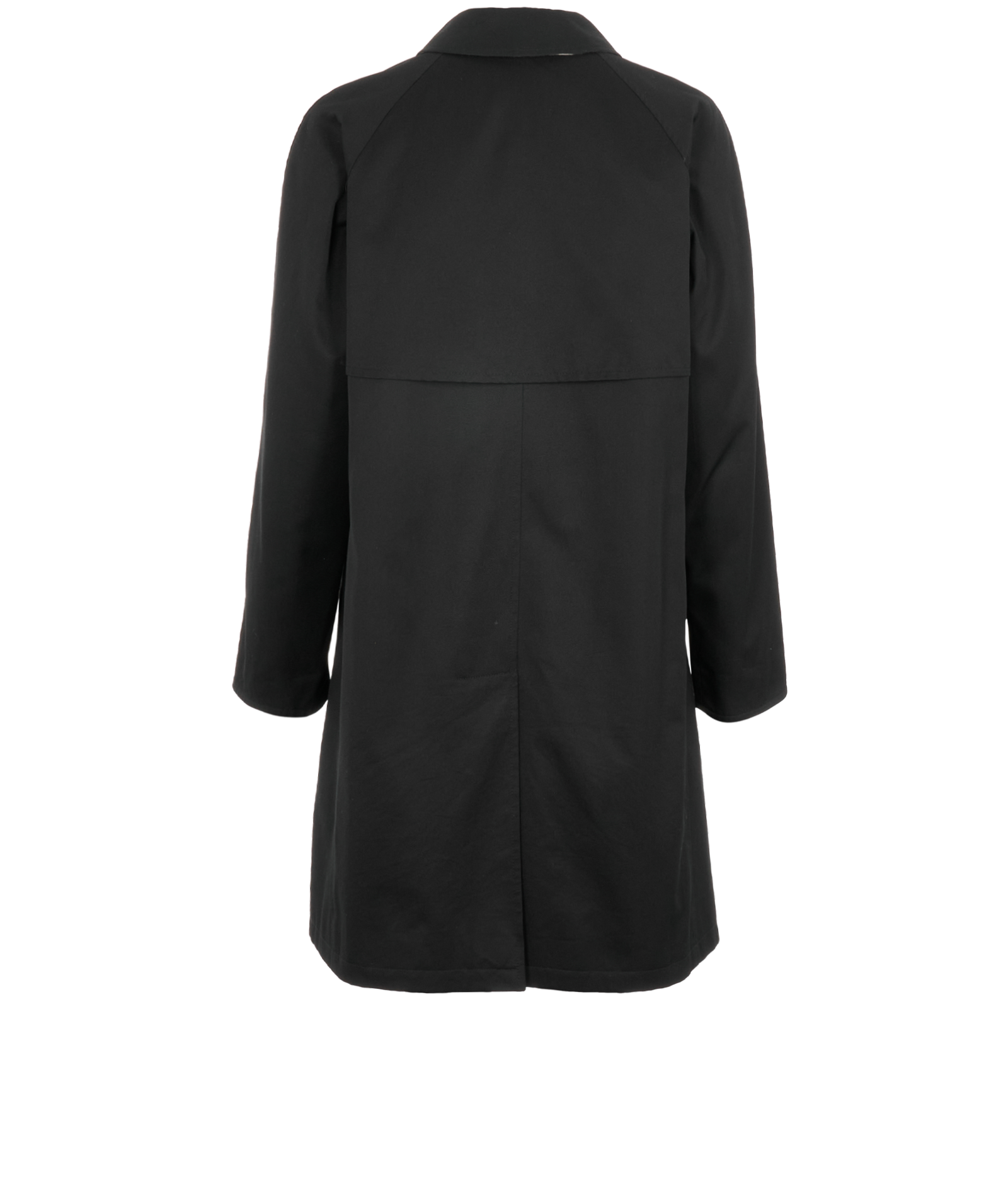 Burberry Short Camden Heritage Car Coat, &pound;550, Clothing, Black, Cotton/Polyester Mix, Back view