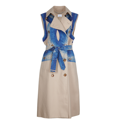 Burberry Mermaid Tail Sleeveless Trench Coat, front view