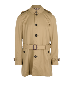 Burberry Trench Coat, Mens, Poly/Cotton, Beige, Sz L, 2*