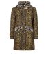 Burberry Cramond Animal Print Parka, front view