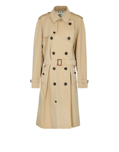Burberry Belted Trench Coat, &pound;720, Clothing, Beige, Cotton, Front view