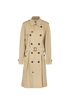 Burberry Belted Trench Coat, &pound;720, Clothing, Beige, Cotton, Front view