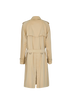 Burberry Belted Trench Coat, &pound;720, Clothing, Beige, Cotton, Back view