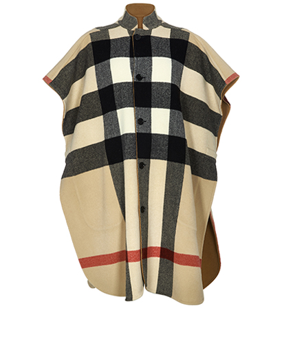 Burberry Reversible Long Cape Coat, front view