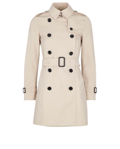Burberry Mid Length Trench Coat, &pound;355, Clothing, Beige, Cotton, Front view