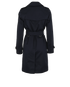 Burberry Kensington Trench Coat, £850, Clothing, Navy, Cotton, Back view