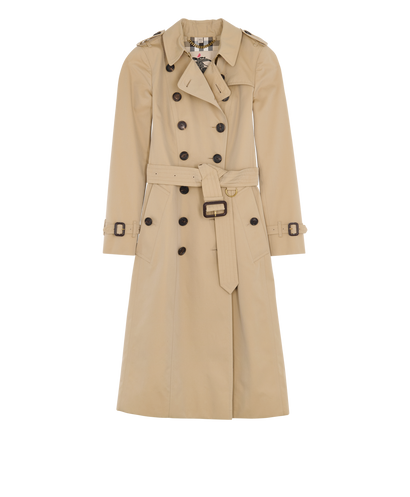 Burberry Extra Long Chelsea Trench Coat, front view