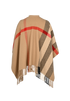 Burberry Check Cape, &pound;375, Clothing, Beige/Black/Red, Wool, Back view