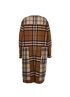Burberry Plaid Duffle Coat, back view