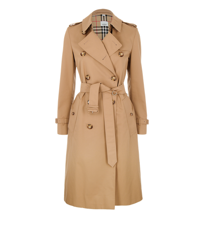 Burberry Trench Coat, &pound;550, Clothing, Beige, Cotton, Front view