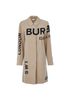 Burberry Gabardine Horseferry Print Car Coat, front view