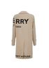 Burberry Gabardine Horseferry Print Car Coat, back view