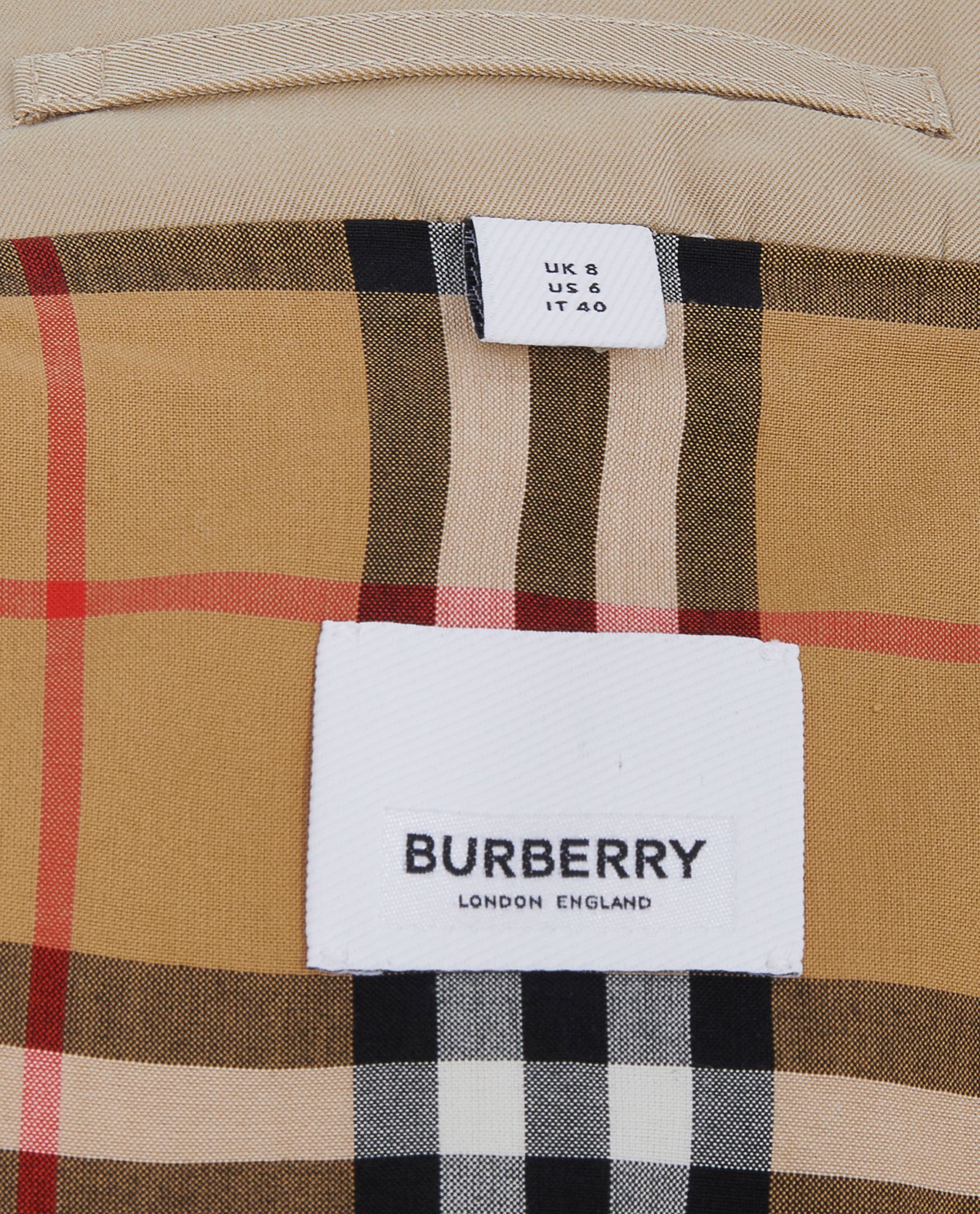 Burberry Gabardine Horseferry Print Car Coat, Coats - Designer 