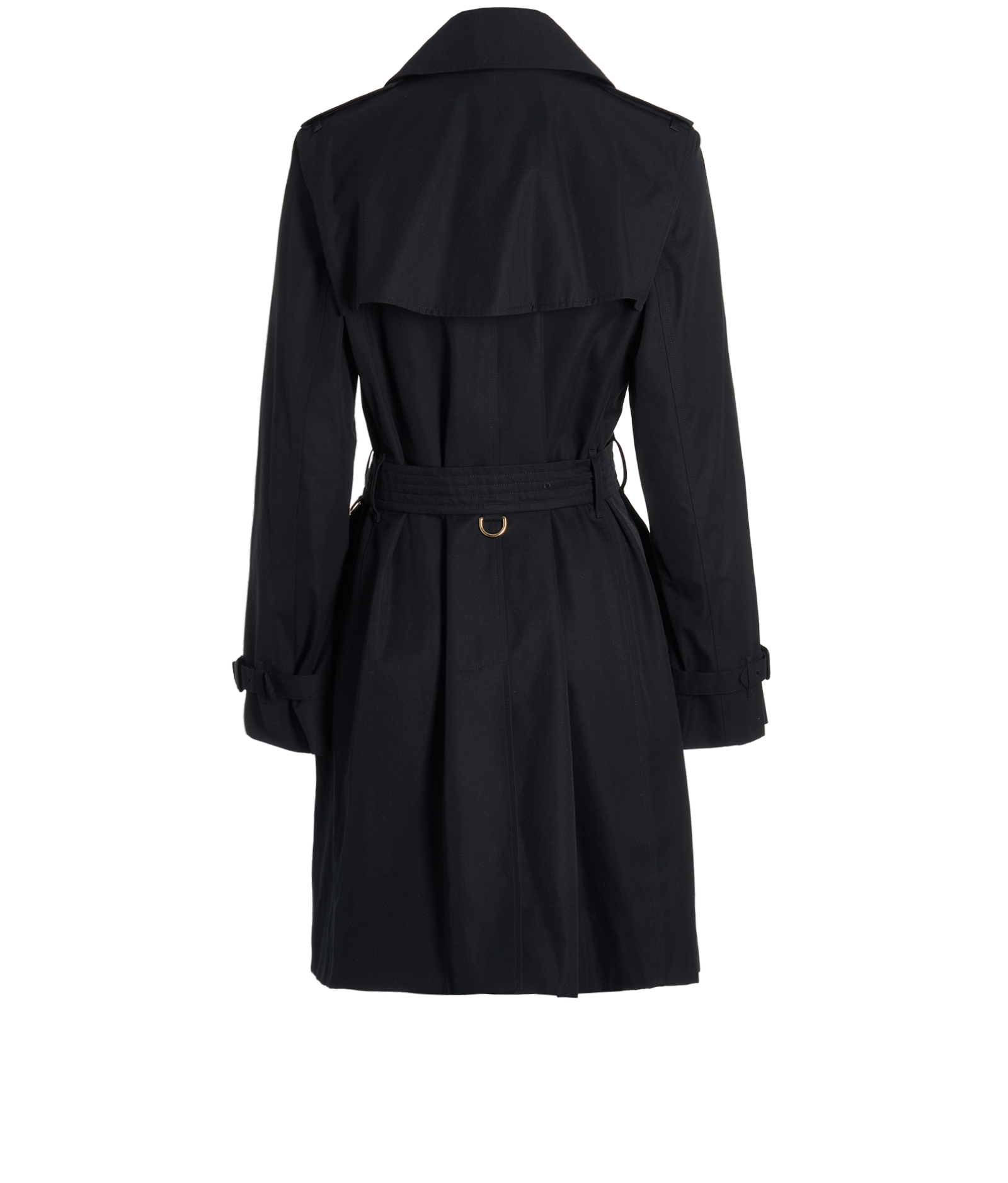 Burberry The Islington Trench, &pound;850, Clothing, Black, Cotton, Back view
