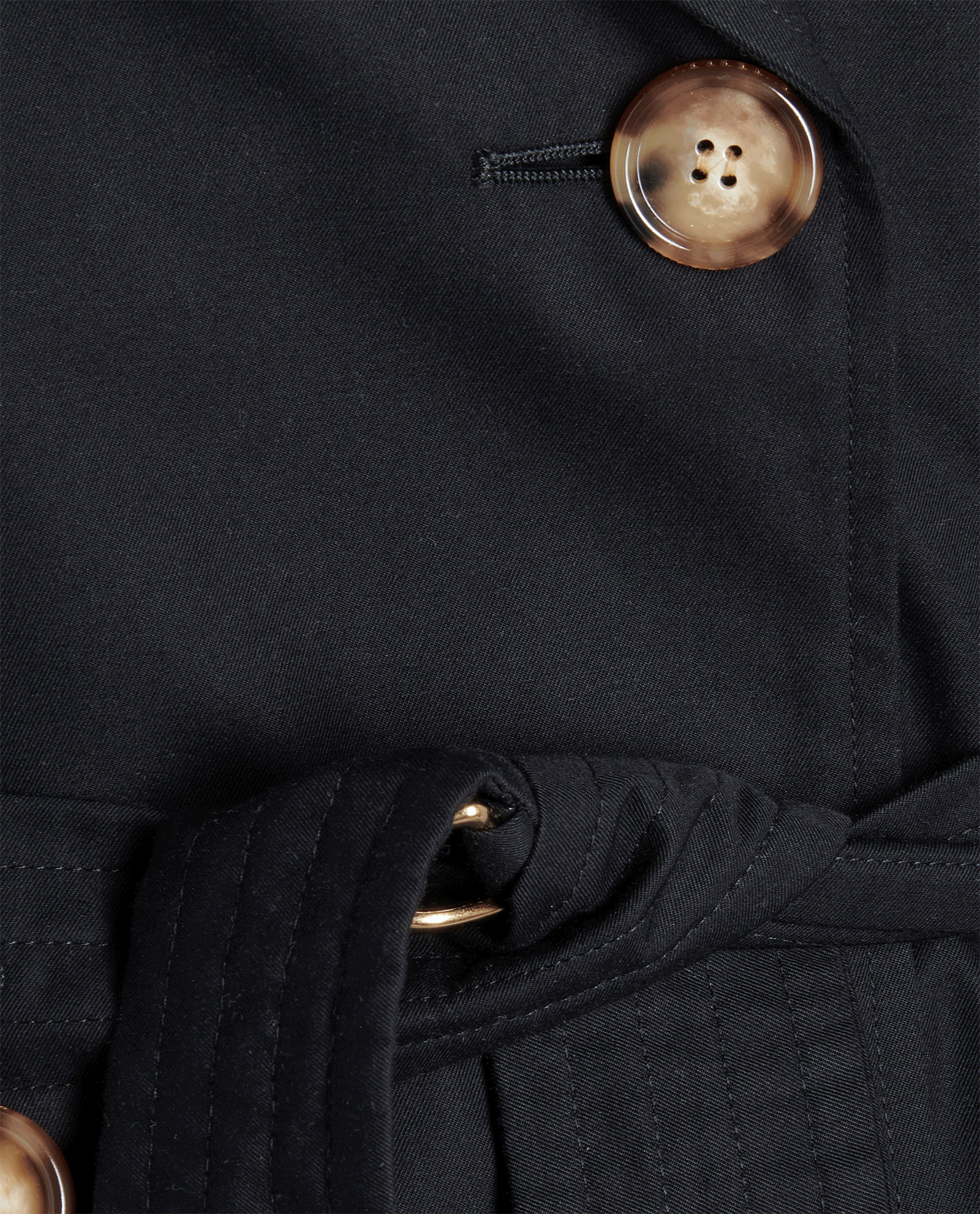 Burberry The Islington Trench, &pound;850, Clothing, Black, Cotton, Other view