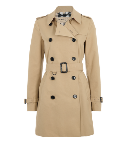 Burberry Short Trench Coat, &pound;695, Clothing, Brown, Polyester (Polymer), Front view
