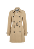 Burberry Short Trench Coat, &pound;695, Clothing, Brown, Polyester (Polymer), Front view