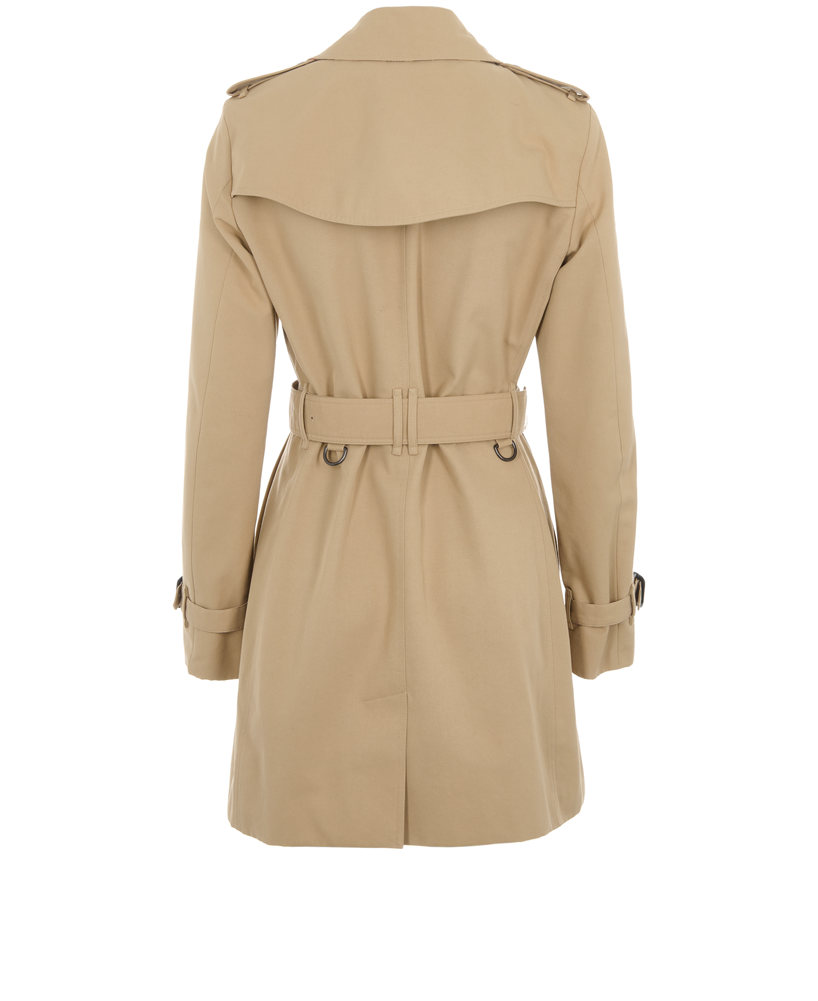 Burberry Short Trench Coat, &pound;695, Clothing, Brown, Polyester (Polymer), Back view