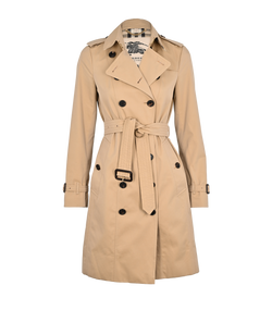 Burberry  Sandringham Midi Trench, Cotton, Beige,UK6, 2*