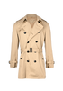 Burberry Britton Short Trench Coat, &pound;650, Clothing, Beige, Cotton, Front view