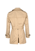 Burberry Britton Short Trench Coat, &pound;650, Clothing, Beige, Cotton, Back view