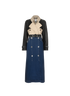 Burberry Long Denim Trench, front view