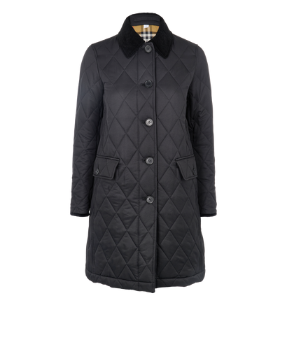 Burberry Quilted Coat, front view