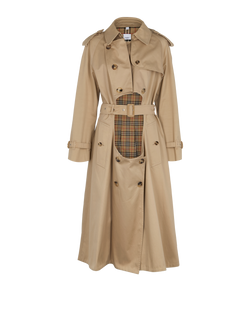 Burberry Cut out Trench, Cotton, Sand, UK10, 3*