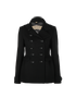 Burberry Short Peacoat, &pound;380, Clothing, Black, Wool, Front view
