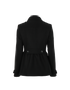 Burberry Short Peacoat, &pound;380, Clothing, Black, Wool, Back view