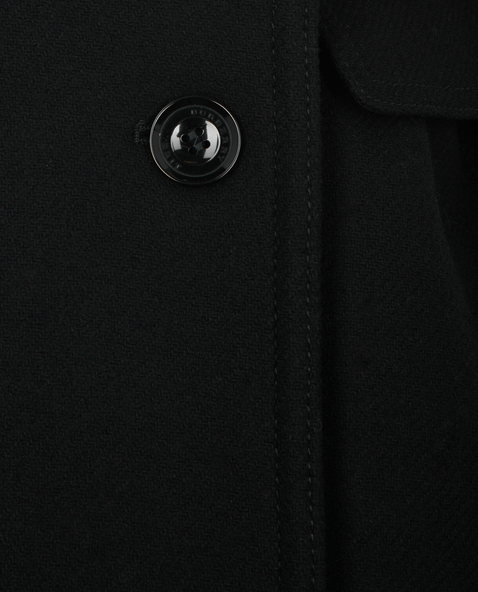 Burberry Short Peacoat, &pound;380, Clothing, Black, Wool, Other view