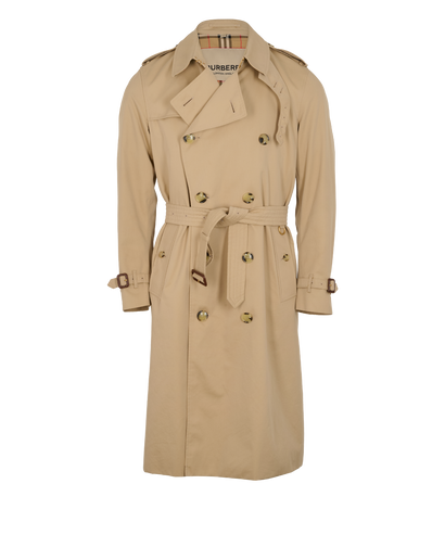 Burberry Kensington Trench Coat, &pound;695, Clothing, Beige, Cotton, Front view