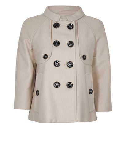 Burberry Short Pea Coat, front view