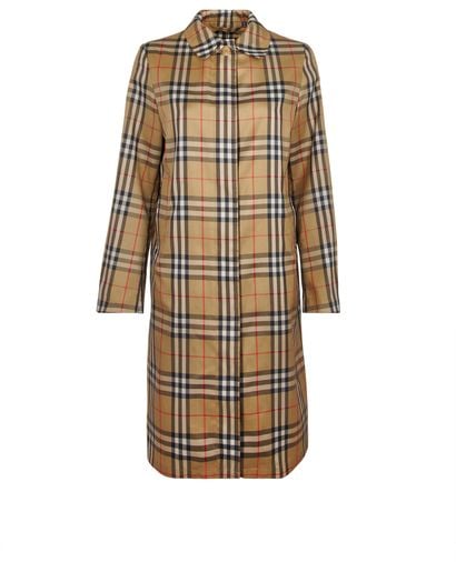 Burberry Check Trench Coat, front view