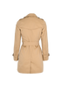 Burberry Kensington Trench Coat, &pound;495, Clothing, Beige, Cotton, Back view