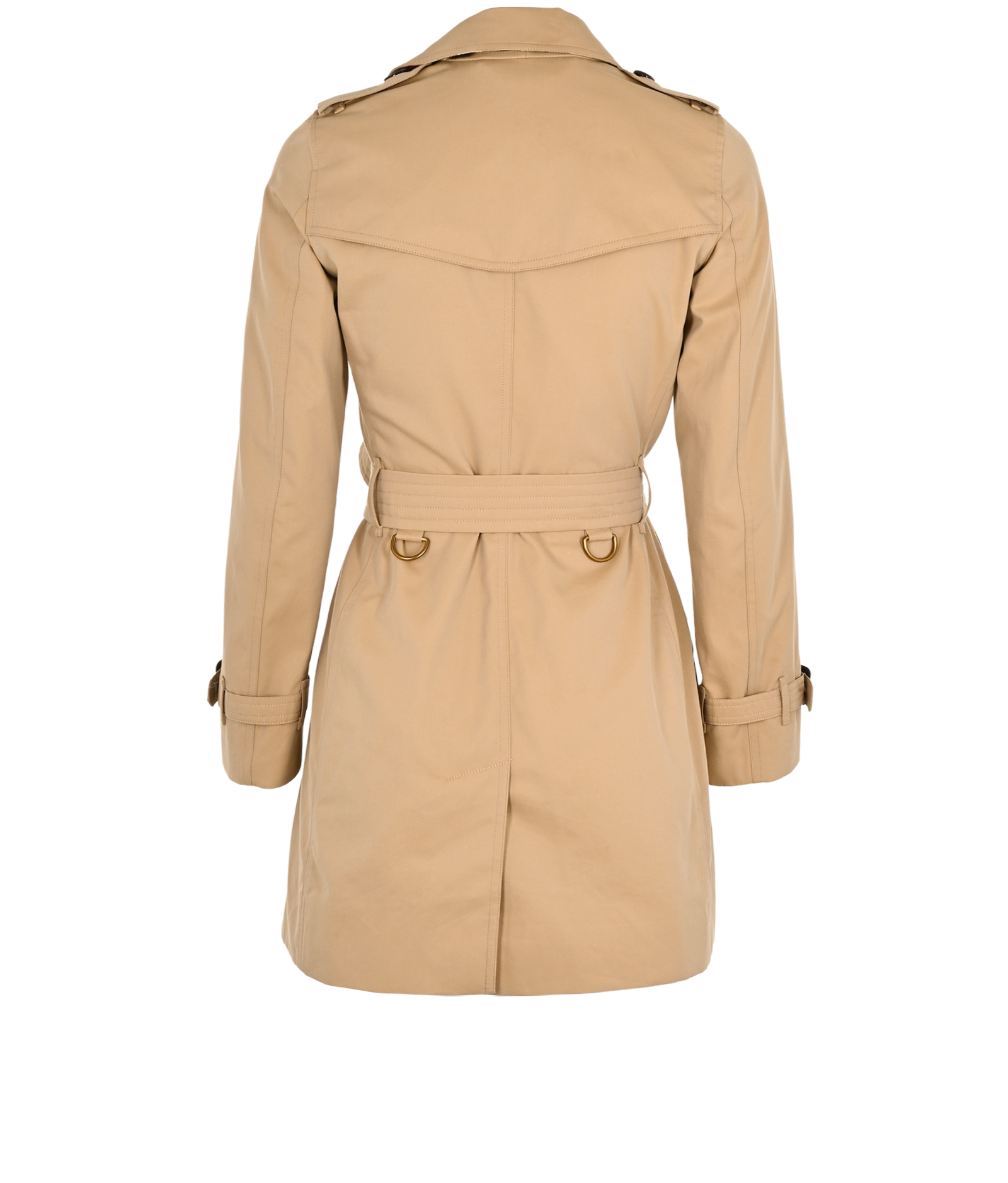 Burberry Kensington Trench Coat, &pound;495, Clothing, Beige, Cotton, Back view
